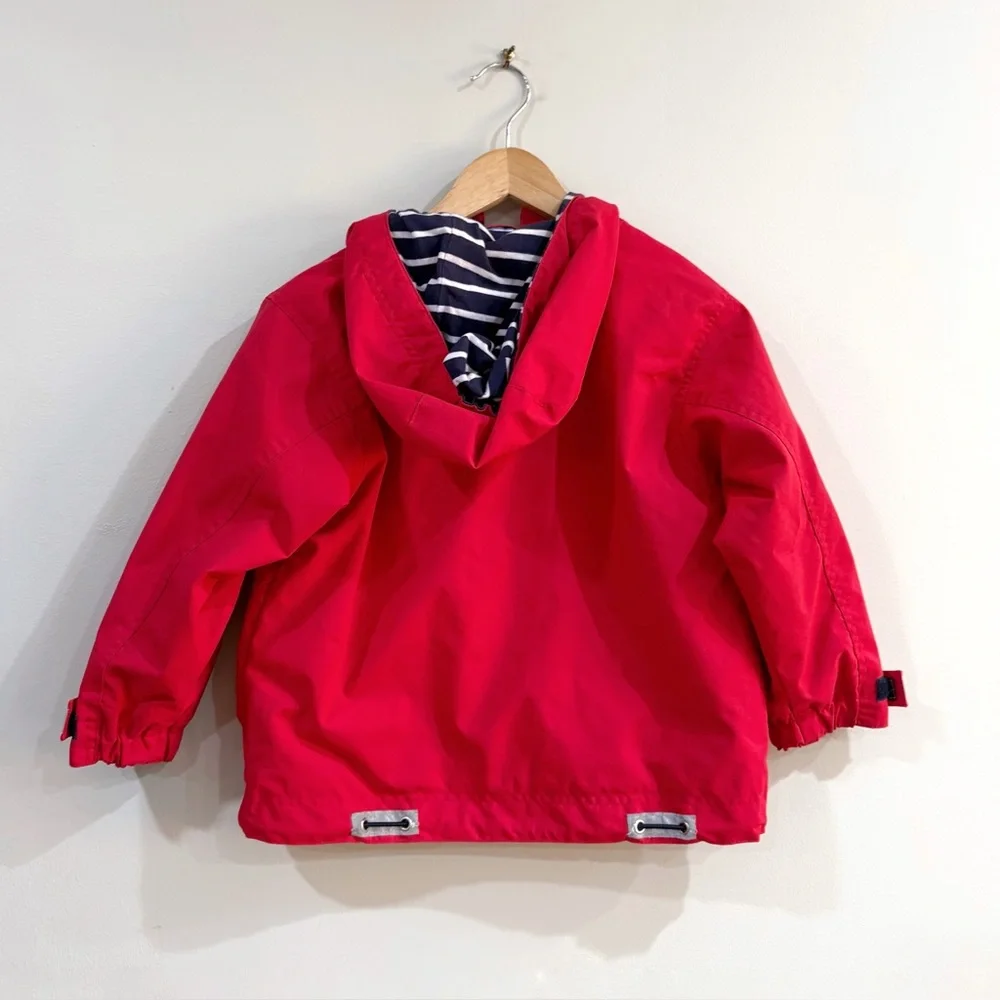 Hanna Andersson Weatherwear Jacket 110 (5T) Red Hooded Coat Kids